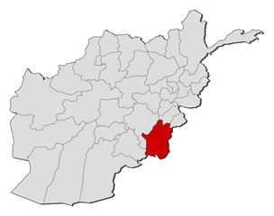 Map - Afghanistan, Paktika