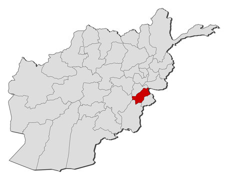 Map - Afghanistan, Paktia