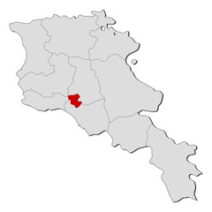 Map - Armenia, Yerevan