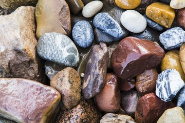 Background of marine pebbles