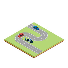 Isometric road tile