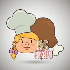 kids menu design 