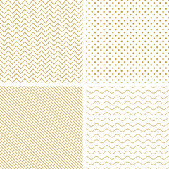 Geometric seamless vector patterns.