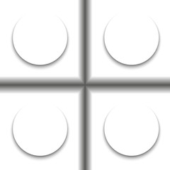 Seamless abstract pattern with white buttons, vector illustration