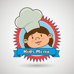 kids menu design 