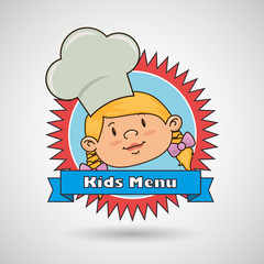kids menu design 