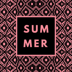 Obraz premium Summer hipster boho background