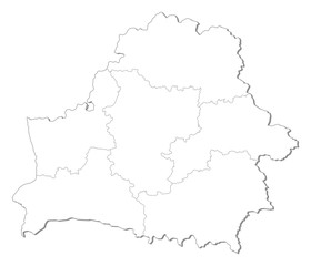 Fototapeta na wymiar Map - Belarus