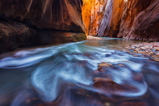 The Virgin River Narrows, Zion National Park, Utah