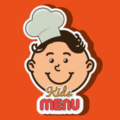 kids menu design 