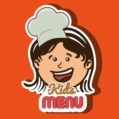 kids menu design 