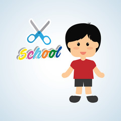 Education design. school icon. isolated illustration , vector