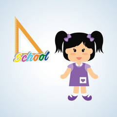 Education design. school icon. isolated illustration , vector