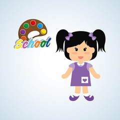 Education design. school icon. isolated illustration , vector