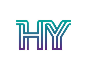 HY lines letter logo