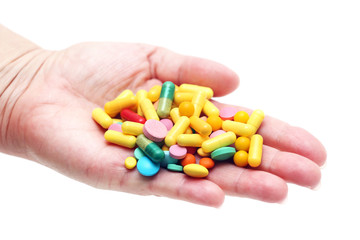 Hand with pills