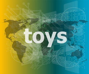 Marketing concept: words toys marketing on digital screenvector quotation marks with thin line speech bubble. concept of citation, info, testimonials, notice, textbox