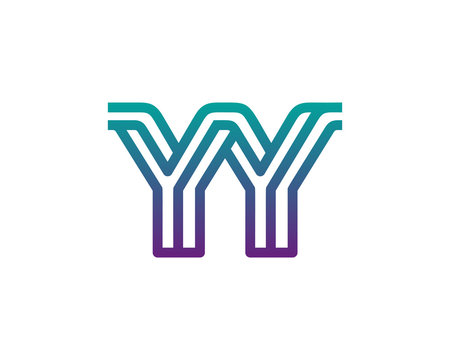 YY lines letter logo