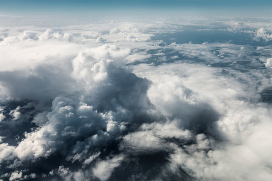 Aerial view of cloudscape