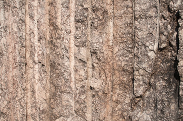 Surface of marble block cut in quarry closeup as background