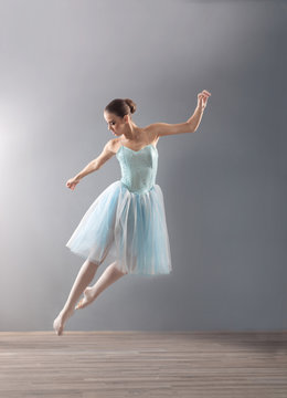 young ballerina in ballet pose classical dance