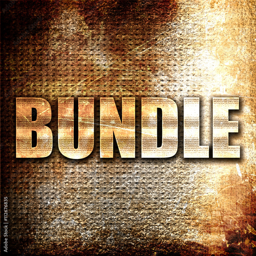 Poster bundle, 3d rendering, metal text on rust background