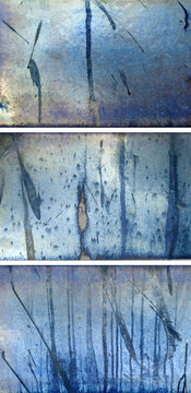 Abstract Tryptich Textures