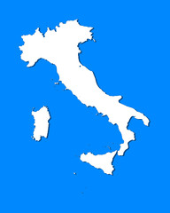 Fototapeta na wymiar Map - Italy
