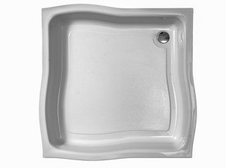 Shower tray on a white background.