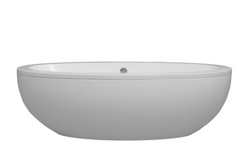 Bath on a white background.