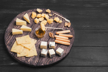 Assorted cheeses food photo