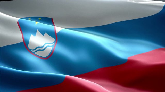 Slovenia national flag. Infinite loop. New effect and different lightining.