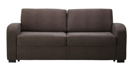 Brown sofa  isolated