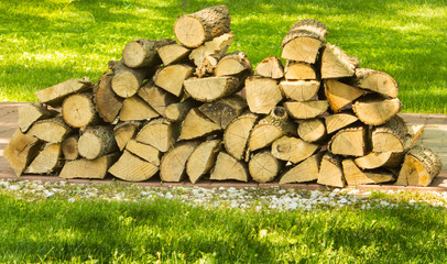 Firewood ready to burn