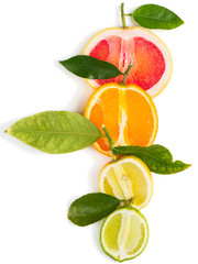 Citrus fruit, above view