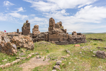 Fototapeta na wymiar Historical Ani Ruins, Kars Turkey