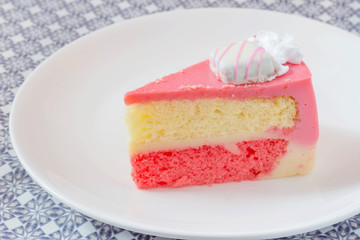 Milk cake pink