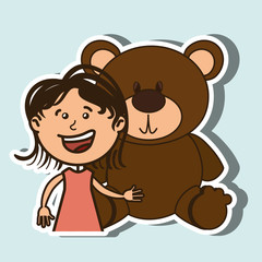 Fototapeta premium kids and toys design 