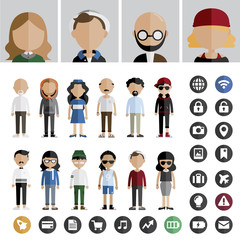 People Lifestyle Contemporary Icon Vector Concept