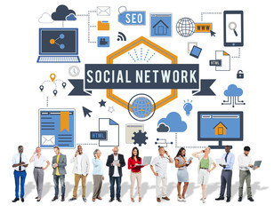 Social Network Internet Online Connection Concept
