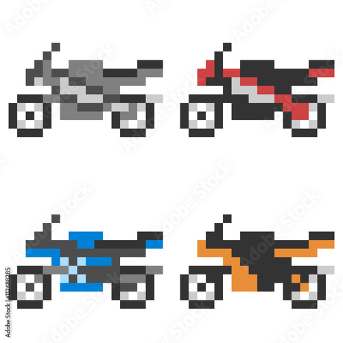 "pixel art motorcycle" Stock photo and royaltyfree images on Fotolia