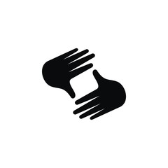 Obraz premium hand logo vector
