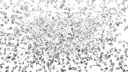 Falling letters