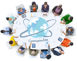 Communication Networking Online Technology Concept