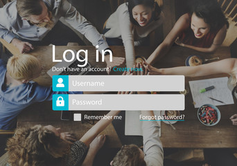 Log-in Apply Enter Join Membership Register Concept