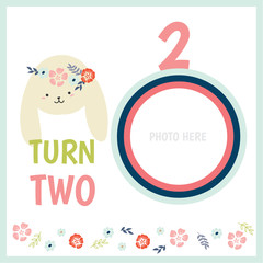 Fototapeta premium happy birthday greeting and invitation card.