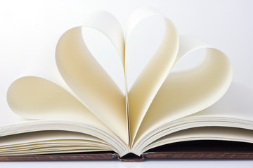 open book with the pages in the form 