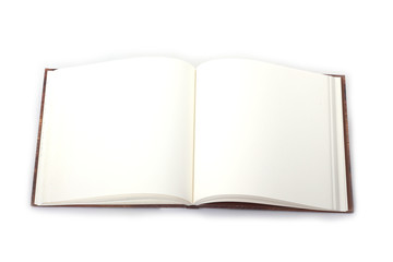 open book with a clean slate