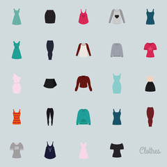 Abstract clothes objects