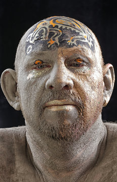 man - clay head
